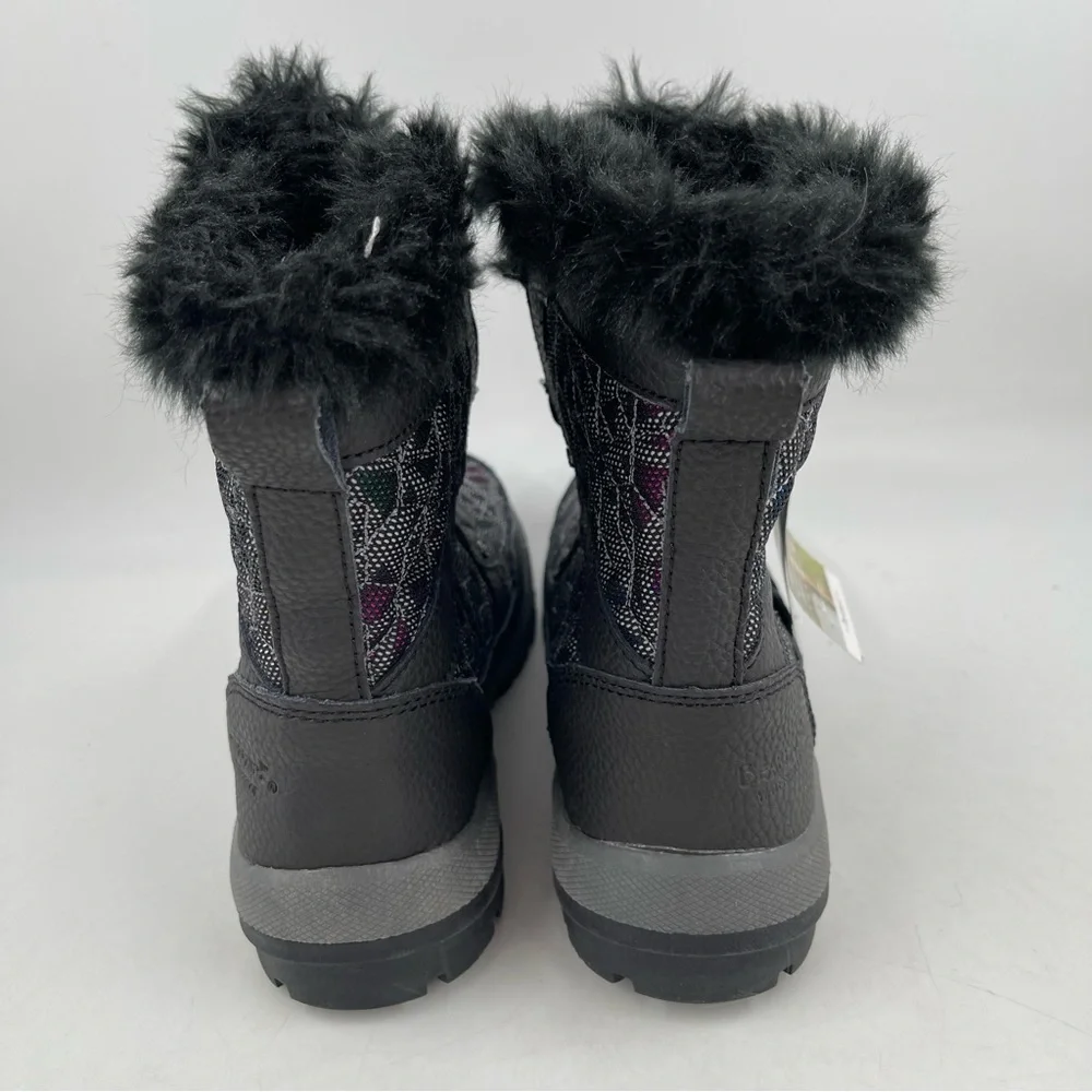 NWT! Bearpaw Big Kids Multicolor Fur Trimmed Wool Lined Winter Boots - Size 3 Y